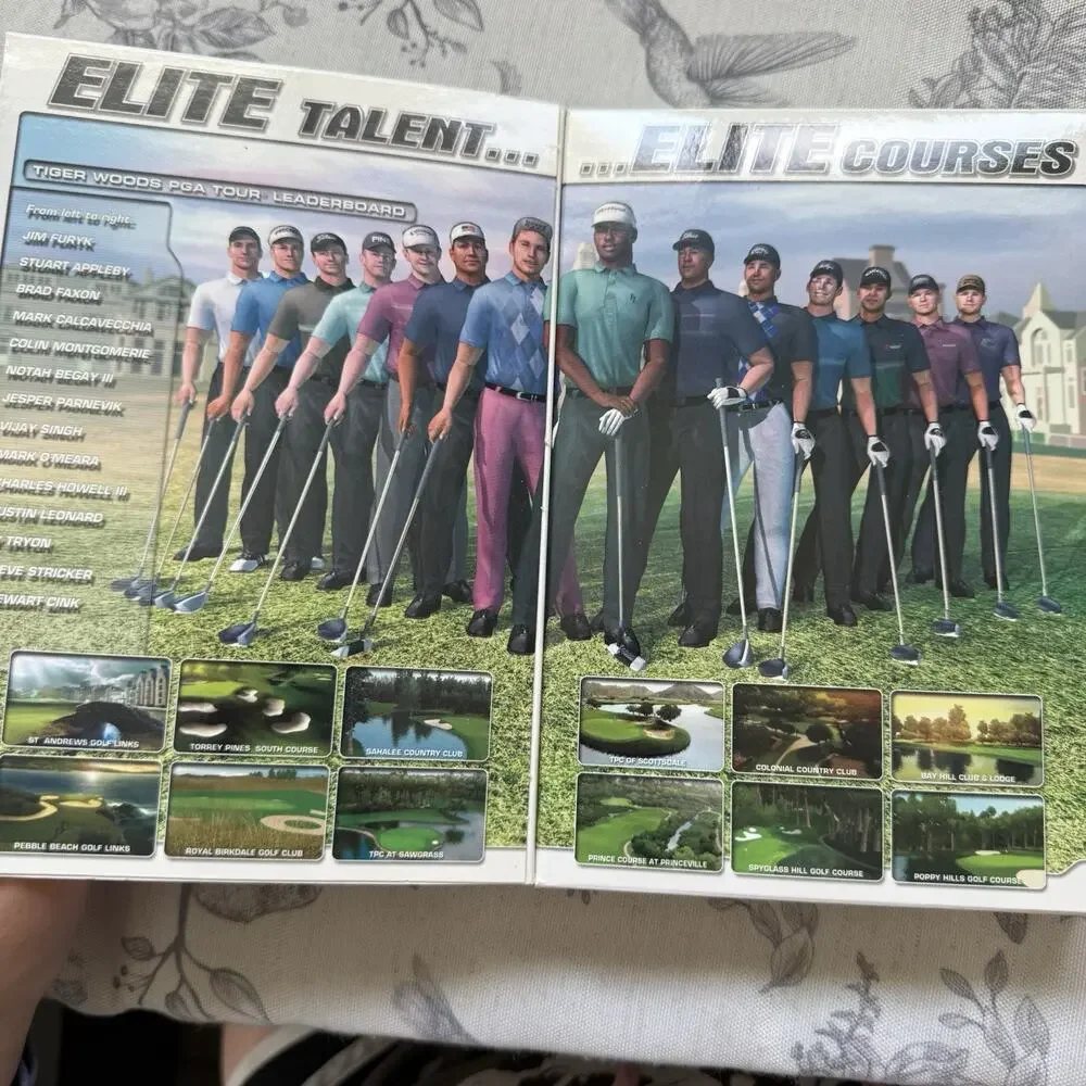 Vtg EA Sports Tiger Woods PGA Tour 2003 PC Game 3-Disc Set Golf Simulation Retro